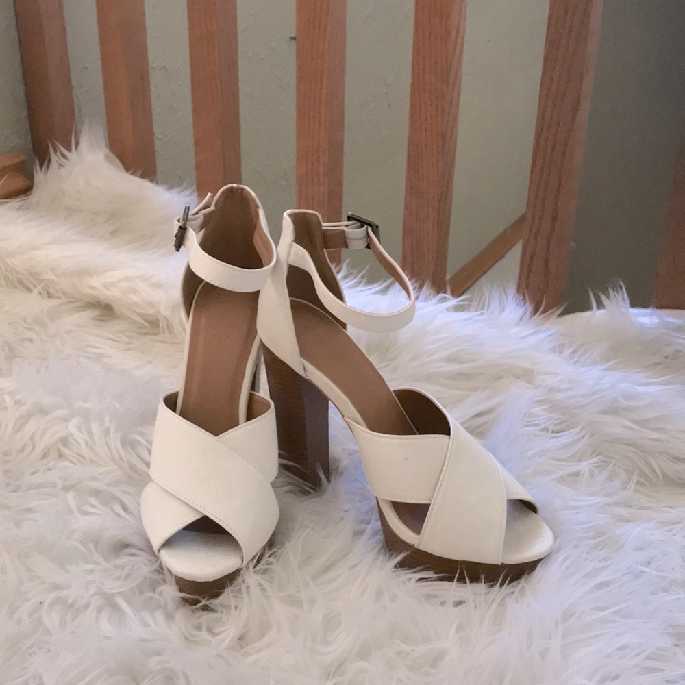 White Platform Heels